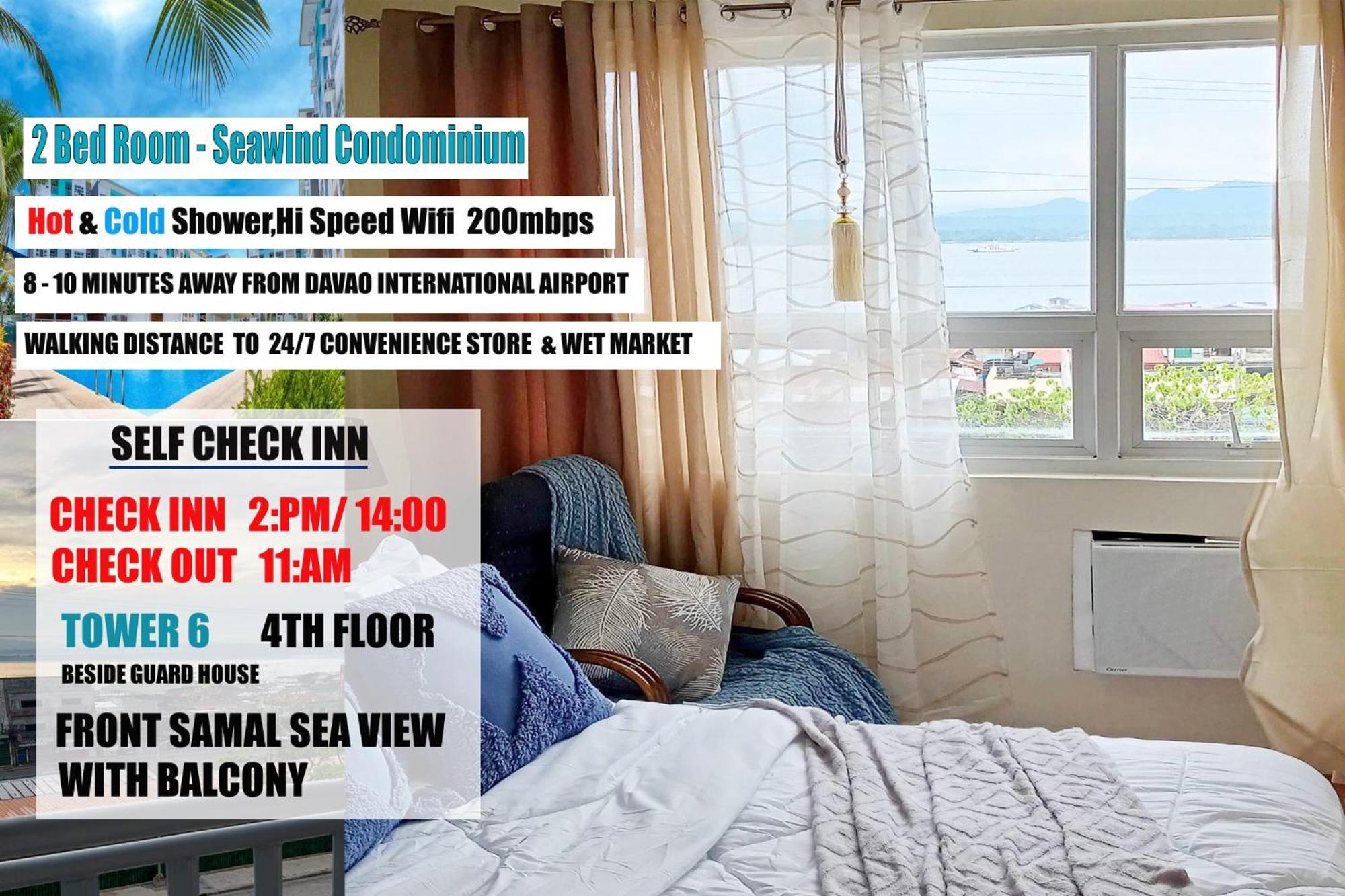 4Th Floor - Sea View Of Seawind Condominium Davao Экстерьер фото